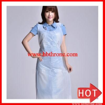 Low Density Polyethylene LDPE Disposable Apron in Bib Type