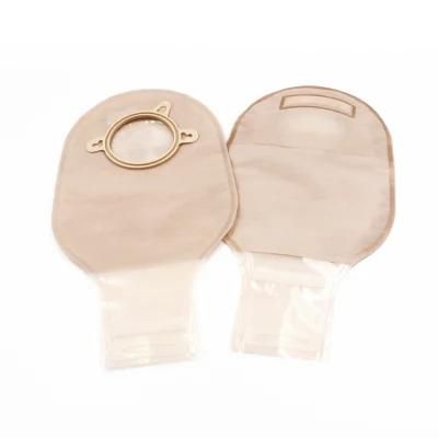 Colostomy Bag with Clip China Disposable 57 mm 70 mm Size Single Use Two Piece PVC CE OEM Service Greetmed EOS 3 Years Class II