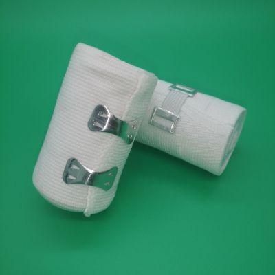 ISO Factory High Compression White Elastic Bandage Fixing Band