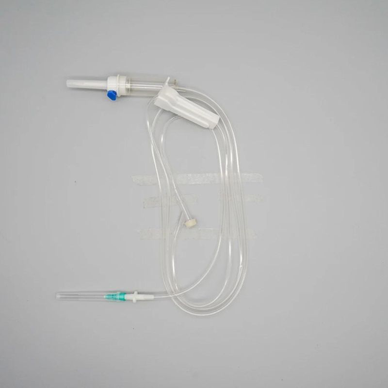 Medical IV Infusion Set with Air Vent Filter Luer Slip CE ISO