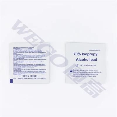 Non-Woven Sterile 70% Isopropyl Alcohol Pad