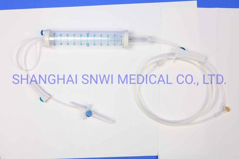 Disposable Medical Burette Type Infusion Set with Burette