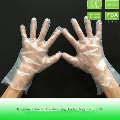 Plastic Food Safe Disposable TPE Gloves for Household Cleaning Use