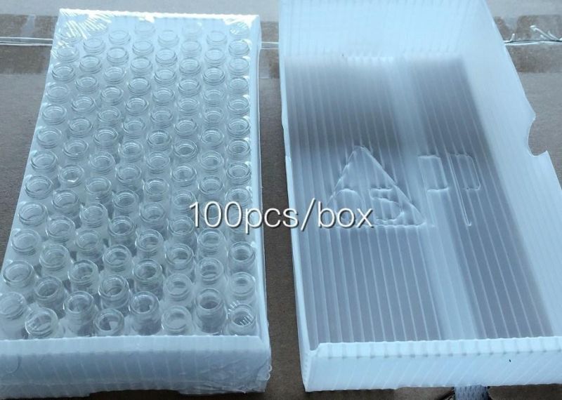 Lab Medical Threaded Screw Top Tubular Clear/Brown Glass Bottles