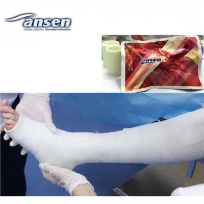 Waterproof Orthopedic Colored Medical Polyester Fiberglass Casting Tape