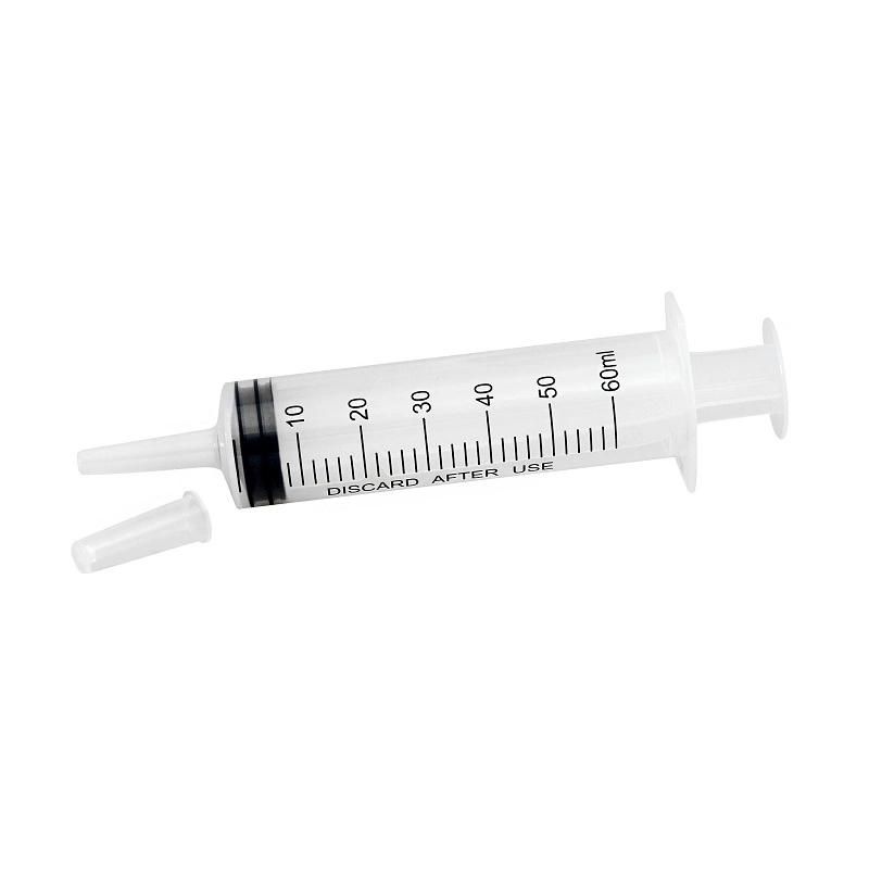 CE Approved Disposable Plastic Irrigation Syringe with Catheter Tip