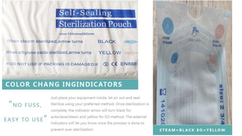 Disposable Dental Use Sterilization Pouches (70X260mm)