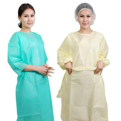 Civil Isolation Gown Disposable PP Non Woven Material Isolation Gown Level 2