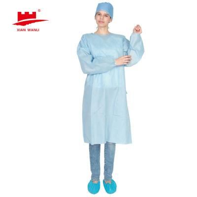 Disposable SMS and PP+PE Surgical Gown for Medical Usage CE Certified