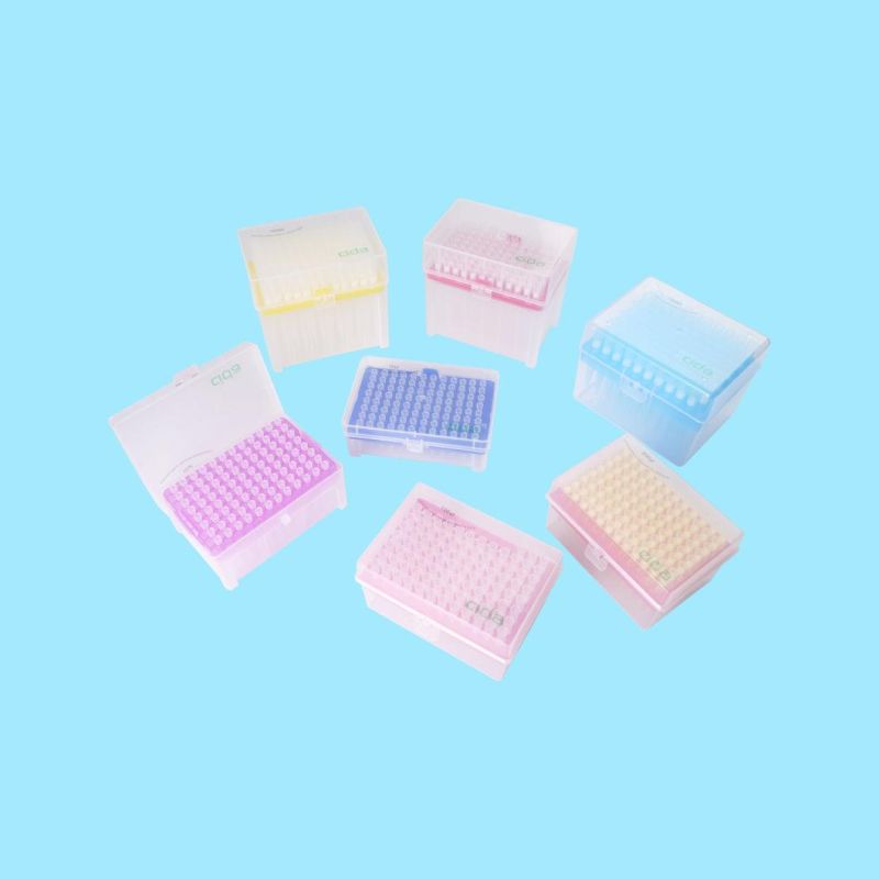 Disposable Medical Lab Supplies 10UL 100UL 200UL 1000UL Filtered Pipette Tips for PCR Laboratory Testing