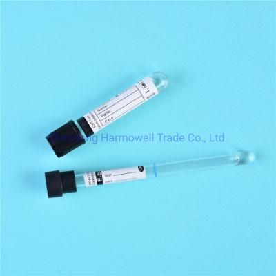 Hospital Vacuum Blood Collection Tube Black ESR Tube