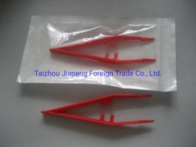 Disposable Medical Plastic Tweezers PS Plastic Forceps