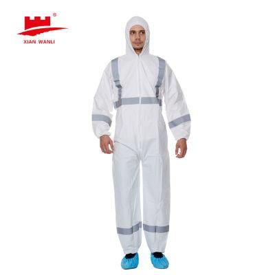 Hot Sale Cash Commodity Fast Delivery Disposable Non Woven Safety Clothing Isolation Suit Disposable Coverall