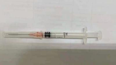 Auto Disable 0.5ml 1ml Vaccine Syringe with Needle CE ISO