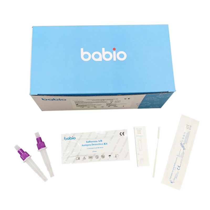 Babio CE Certified Medical Influenza a/B Antigen Detection Kit Flu