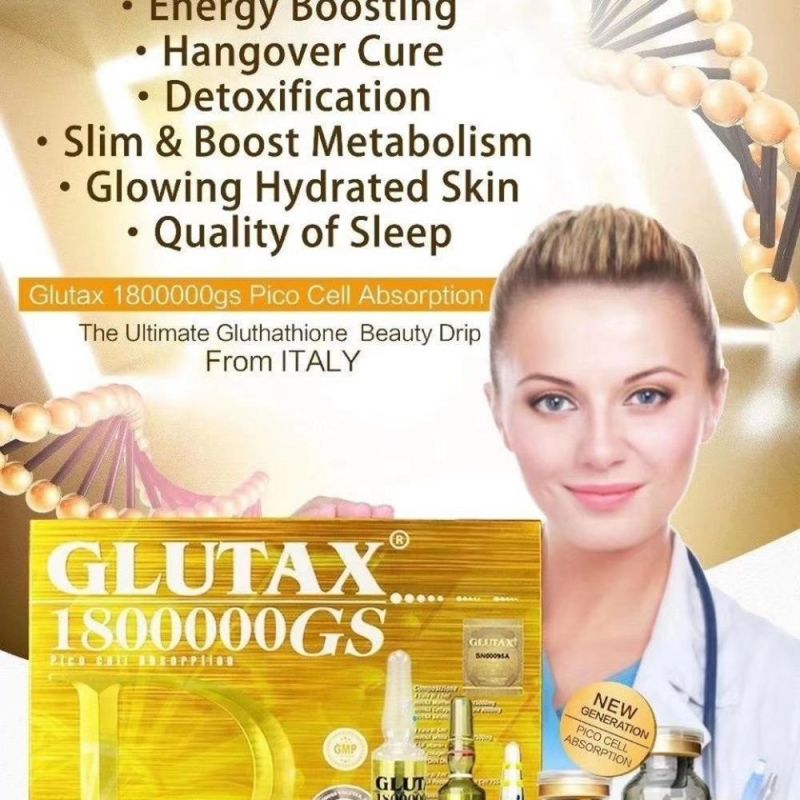 Glutax 1800000 20000 Genuine Glutathione Injection Lightening Whitening Products Glutathione Injection Luthione Vitamin C Cindella Curenex Melsmon