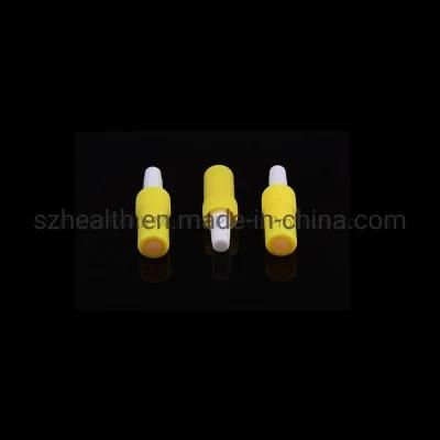 Medical Diposable Yellow Heparin Cap with Luer Lock Connector Color Customized