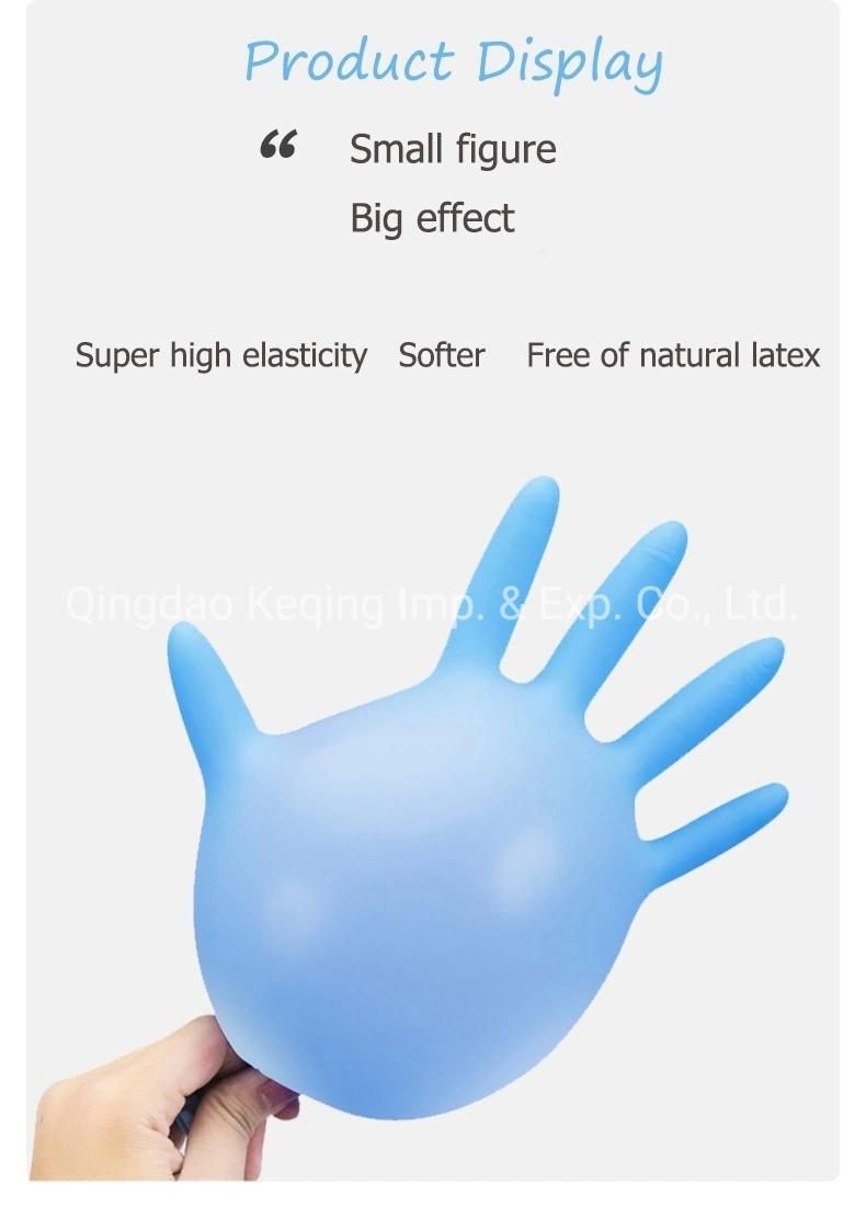 Disposable Civil Antibacterial Medical Nitrile Gloves with Tga CE FDA (nitrile)