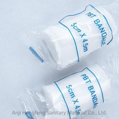 28g First Aid Bandage Elastic Bandage PBT/ Medical Elastic Gauze Conforming Bandage for Anji Hf