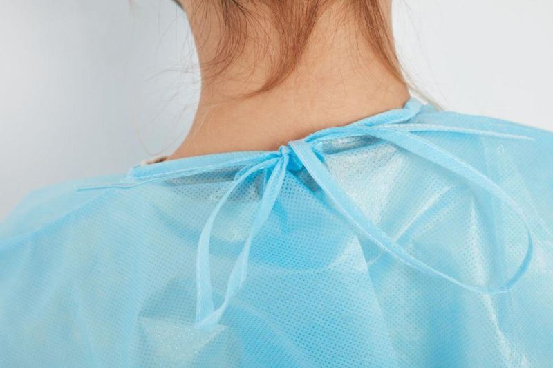 Laboratory Suits Made in China Disposable SMS Non Woven Isolation Gown