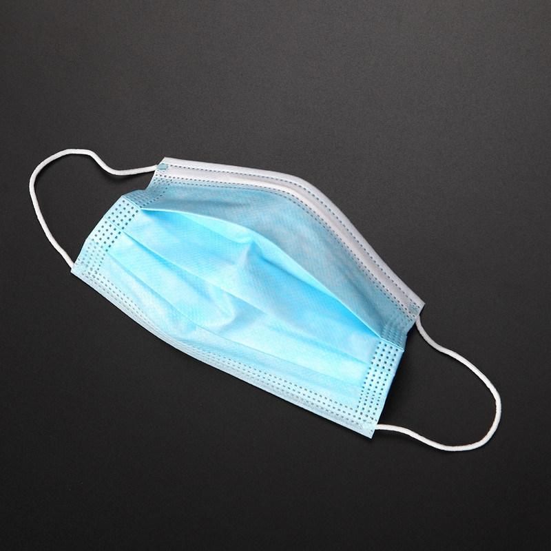 Meltblown Nonwoven Medical Surgical Disposable 3 Ply Masks