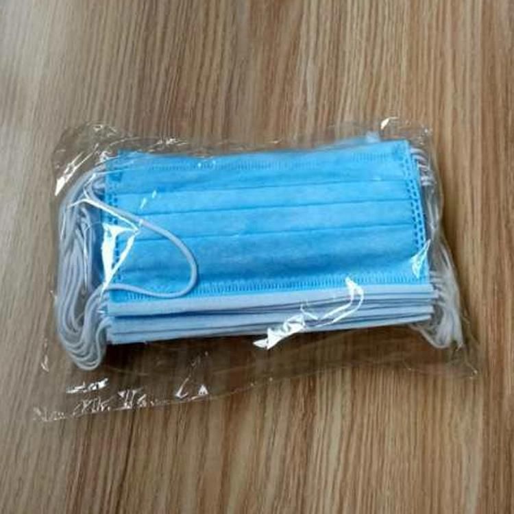 3 Ply Disposable Face Mask Custom Earloop Pleated 3 Ply Procedure Disposable Mask