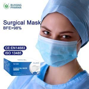 Type Iir Bfe&gt;99 Medical Surgical Disposable 3ply Face Disposable Surgical Mask Medical Mask 3-Layer