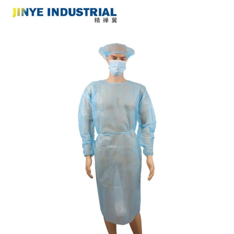 Disposable PP Non Woven Knitted Cuffs Steile/Non Sterile Isolation Gown