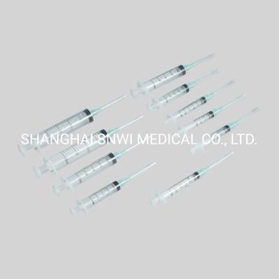 High Quality 3-Parts Plastic Sterile Medical Disposable Syringe with CE ISO Approved