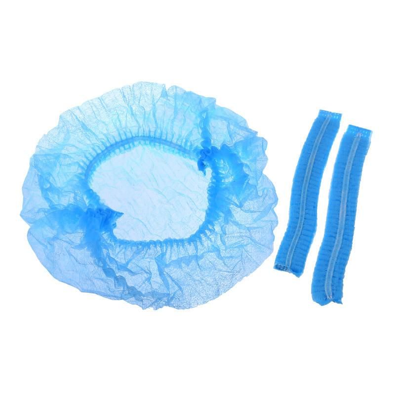 18"19"21" Disposable Nonwoven PP Polypropylene Linearity Hat Bouffant Cap Single Elastic Straps