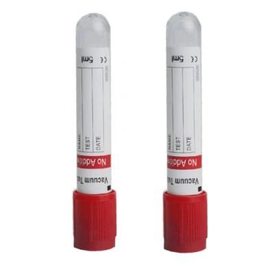 Disposable Vacuum Blood Collection Plain Tube with CE &amp; ISO