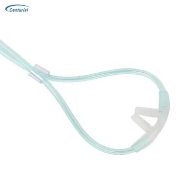 High Quality 100 % PVC Nasal Cannula with Green or Transparent