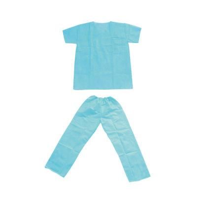 Hospital Non-Woven PP SMS Disposable Scrub Coat