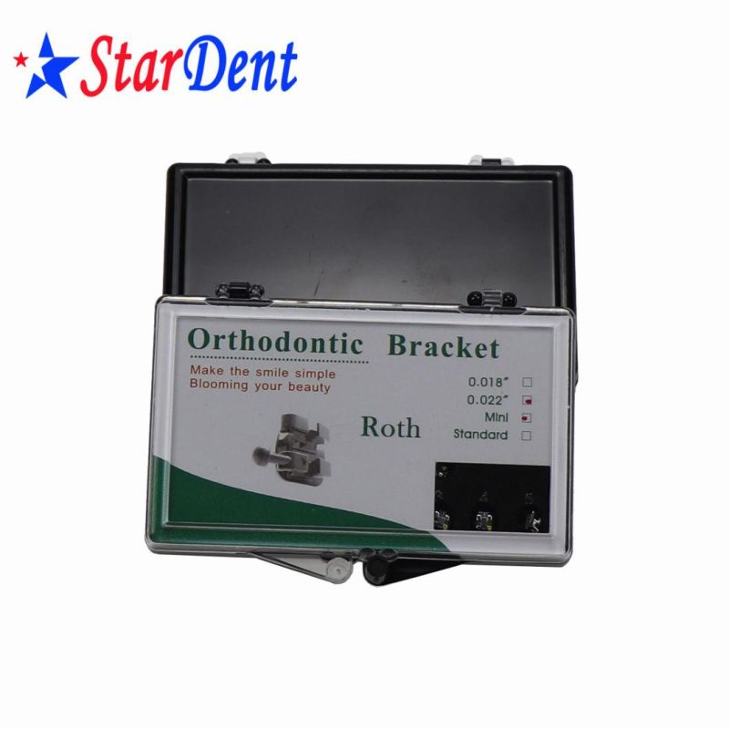 New Package Orthodontic Materials Mesh/ Monoblock Dental Metal Brackets with Mini /Roth