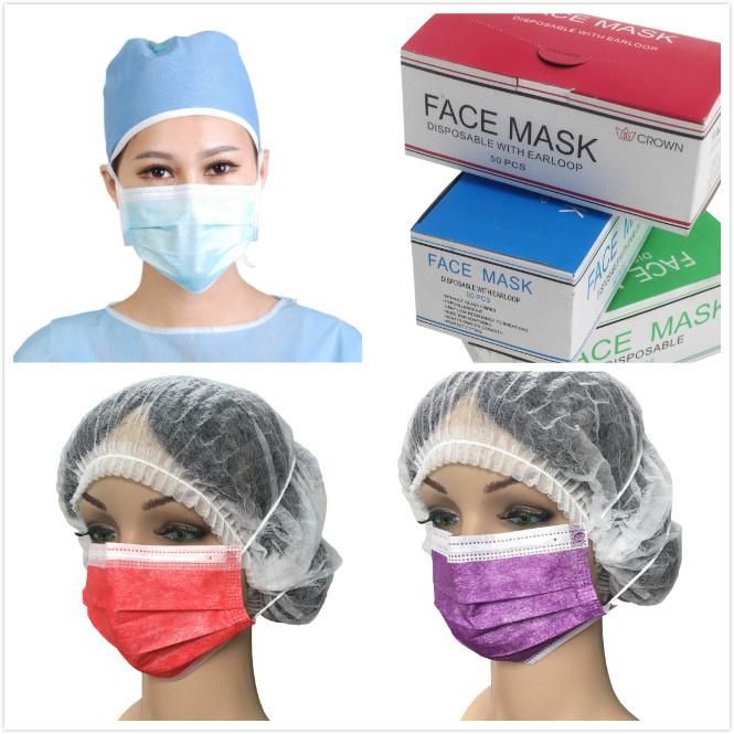 Disposable Paper Face Mask, 1ply/2ply Face Mask, CE and ISO13485