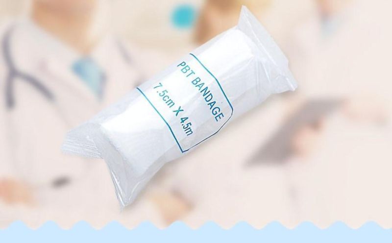 Customized Sterile Disposable Outdoor Elastic Conforming PBT Plain First Aid Bandage