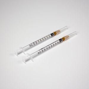 Disposable Medical Plastic Luer Lock Syringe with Needle