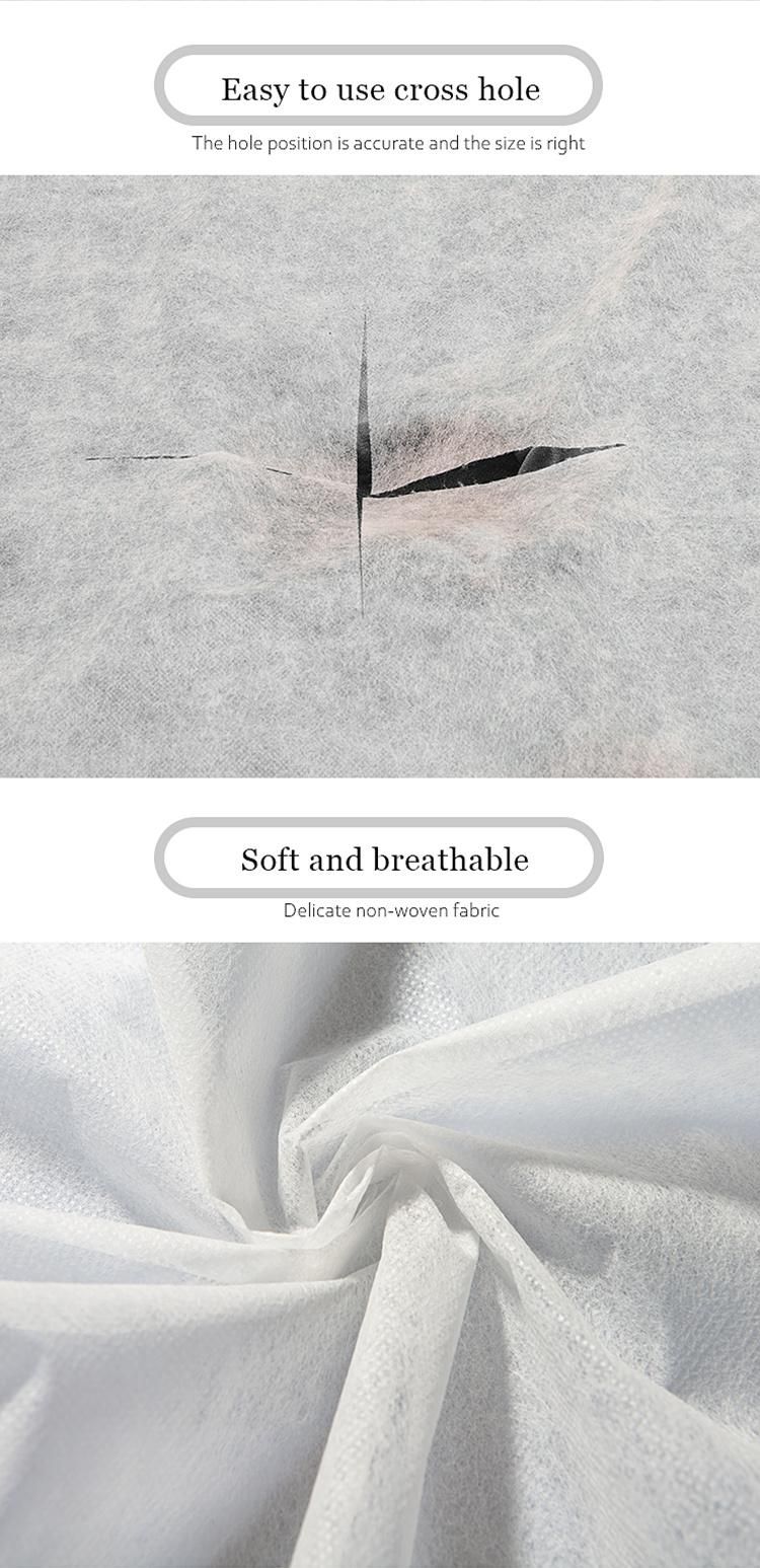 Manufacturer White Disposable Elastic Fitted Bed Sheets Cover for Massage Facial Chair SPA