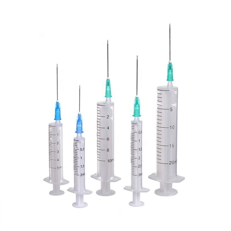 Disposable Plastic Syringe with Needle