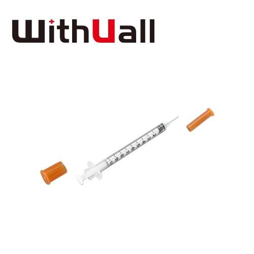 Safety Professional High Quality with Fixed Needle U-100 U-40 0.5ml/1ml Insulin Syringe