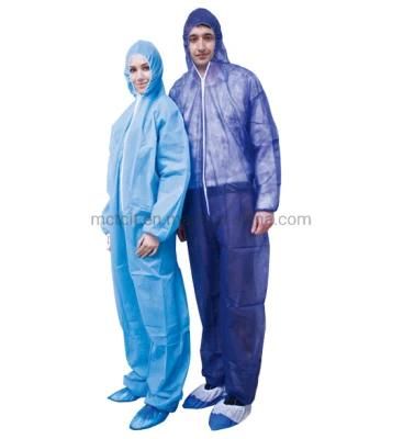 Disposable Safety Protective Clothing Coverall with Hood