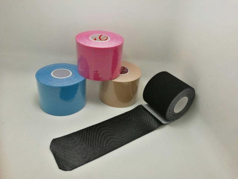 Multicolor Logo Printed Sport Kinesiology Adhesive Tape