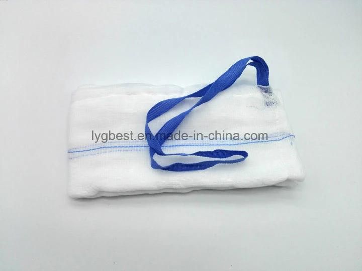 100% Cotton Absorbent Medical Gauze Lap Sponge for Wound Dressings