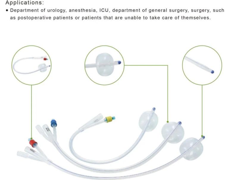 High Quality 3 Ways Medical Female Urinary Catheter Set