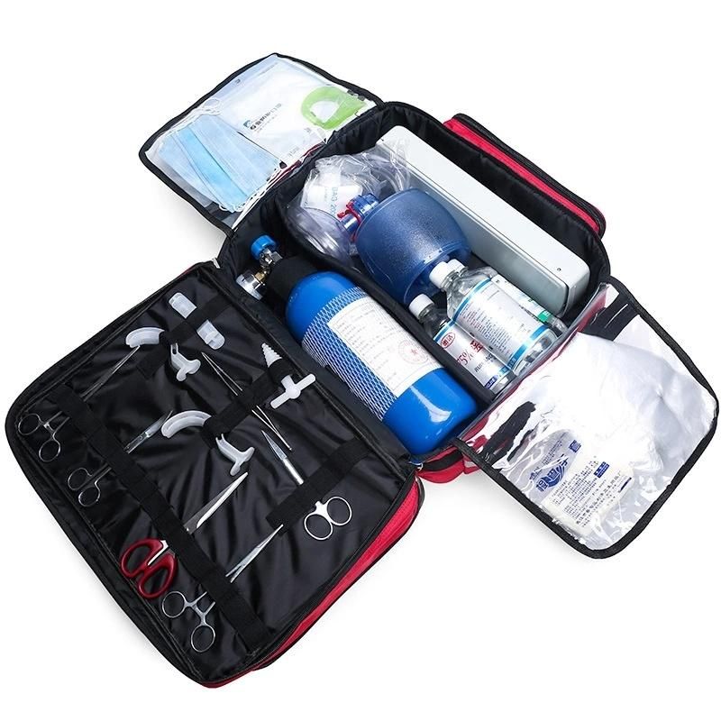 Wholesale Outdoor Travel Portable Multifunctional Large Capacity Storage Medical Bag Customized First Aid Kit Medical Kit Backpack Bag