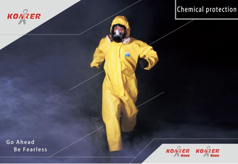 Chemical Disposable Microporous Impervious /Industry/Hospital/Lab/Safety Nonwoven White Safety Coverall