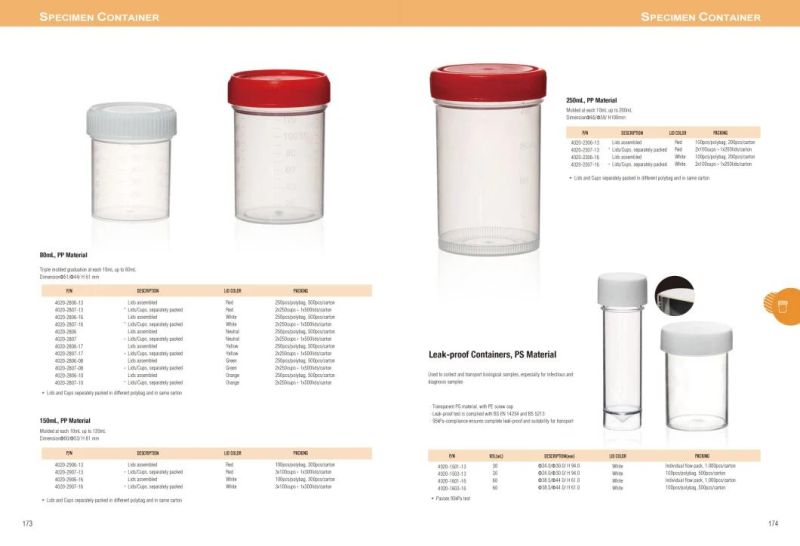 Disposable Sampling Cups Container and Disposable Sampling Brush Consumable