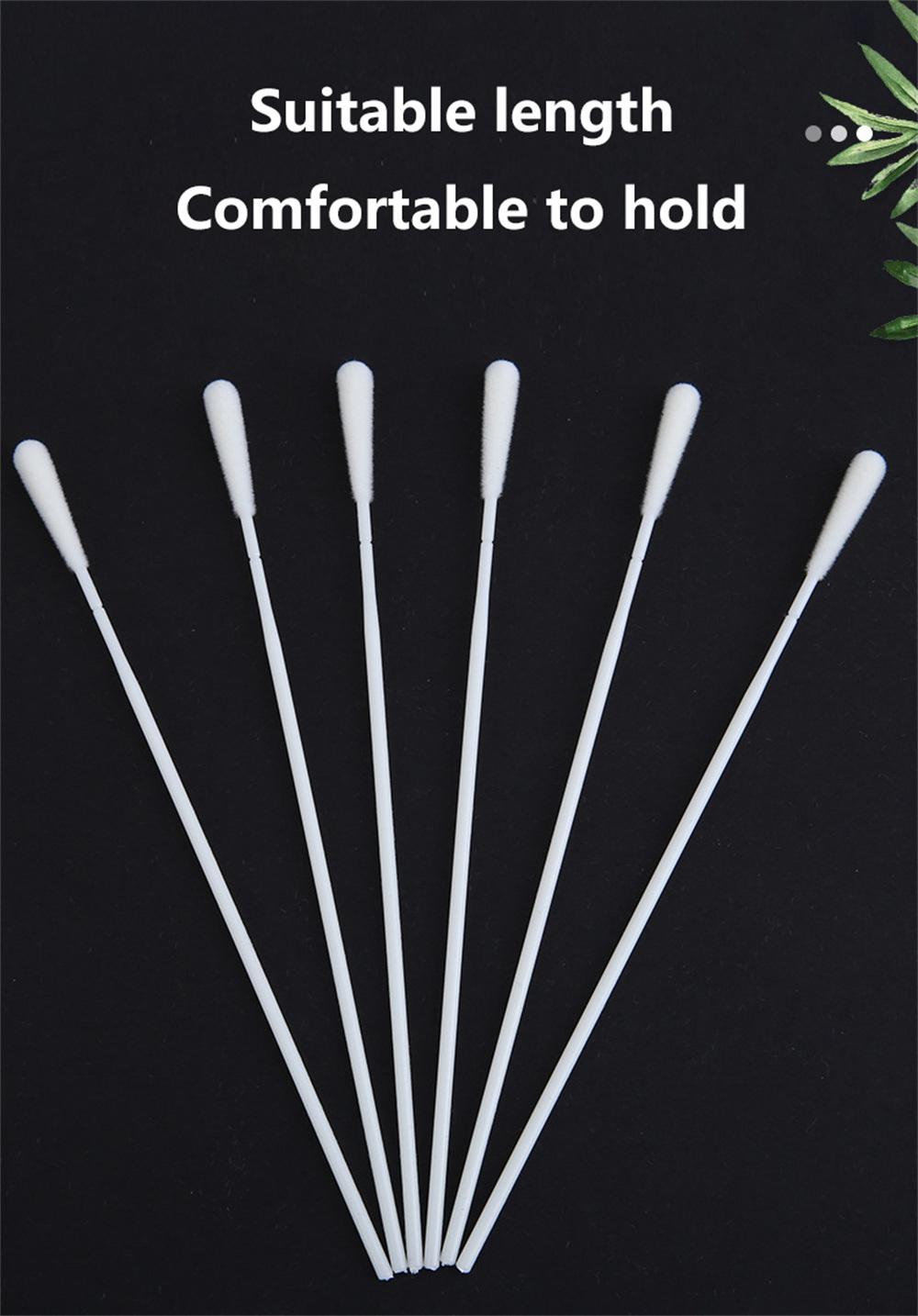 Factory Direct Sale Nasopharyngeal Nylon Flocked Swab Sample Collection Cotton Swab