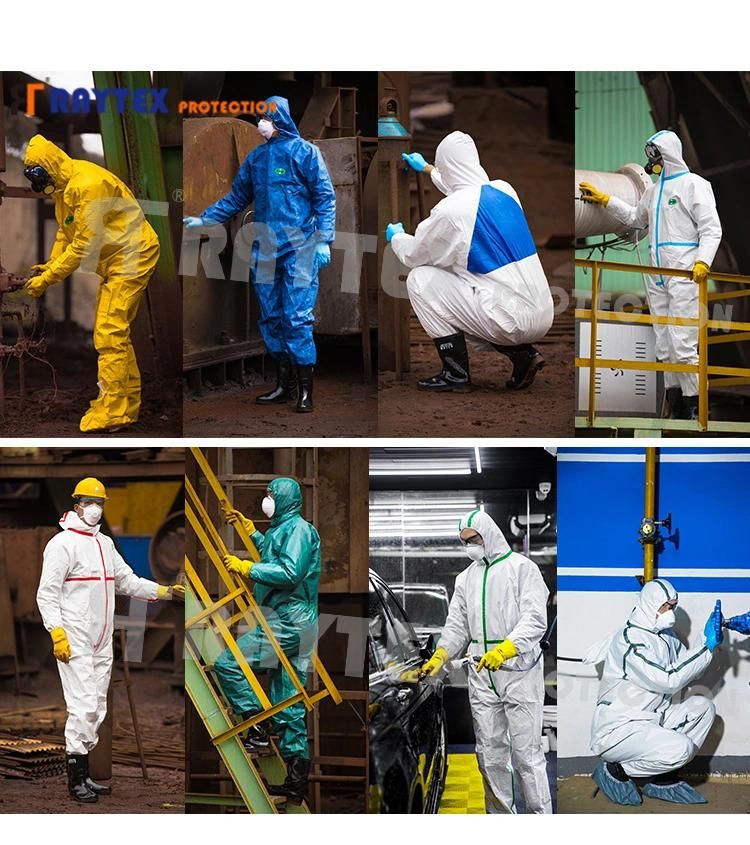 Hospital Protective Medical Mircroporous Anti-Virus Working Disposable Type 5/6 Coverall