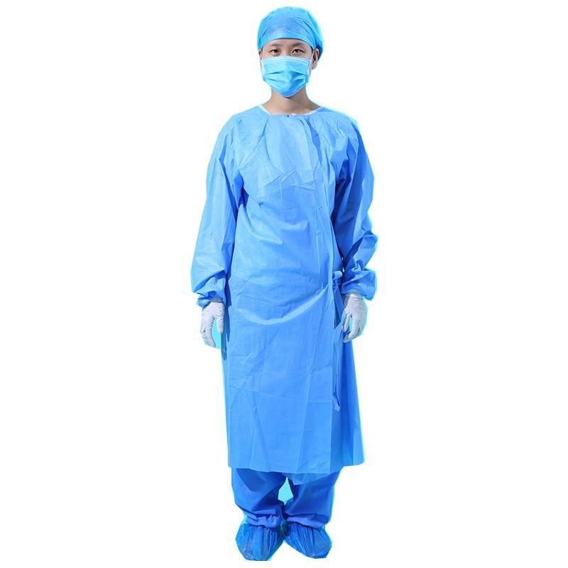 Medical Disposable Operating Robe Reinforced Nonwoven Fabric Sterile Surgical Gown Suppliers